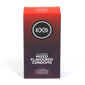 EXS Mixed Flavoured - Condoms - 12 Pieces