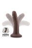  Plus 5 Inch Posable Dildo Chocolate 