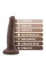  Plus 5 Inch Posable Dildo Chocolate 