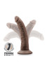  Plus 7 Inch Posable Dildo Chocolate 