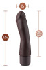  Silicone – Dr. Steve 7  Inch Vibrating Dildo Brown 