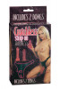 CROTCHLESS STRAP-ON 2 DONGS HOT PINK