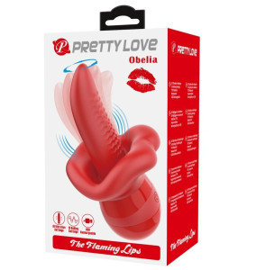Obelia Stimulator, 10 Vibration Modes, 10 Rotation Modes Soft TPE USB 13.8 cm