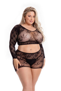  Leaf It To Me Short Set Black 