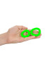 Set of 2 Silicone Glow in the Dark Rings, Neon Green