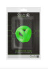 Glow in the Dark Liquid Silicone Triple Ring, Neon Green