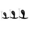 Dark Droplets 3 Piece Curved Anal Trainer Set Black