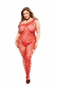 BACI OFF THE SHOULDER BODYSTOCKING RED, QUEEN