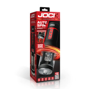 Auto Spin Spinning and Thrusting Masturbator Transparent/Black