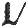 Crixus - Vibrating Prostate Massager with Ball Strap and Cockring - Black