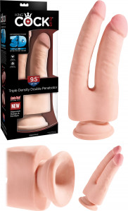 King Cock Plus 9.5" Triple Density Double Penetrator