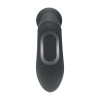 Vibrating Heating Bendable Tapping Beaded Silicone Prostate Stimulator - Black