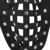 PU Leather Chastity Jock - Black