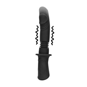 Hand Held Vibrating and Thrusting Sex Machine - Black