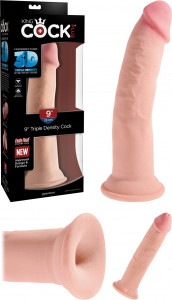 King Cock Triple Density 9" Cock - Flesh