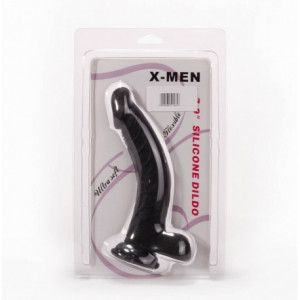 X-MEN 7.9" Silicone Dildo Black