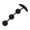  BLACK&SILVER – HARRY ANAL ROSARY 3 SILICONE SPHERES 14 CM
