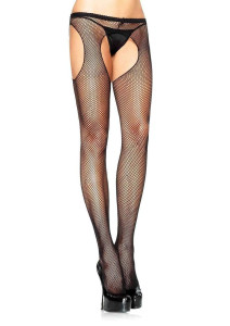 Plus Size Suspender Pantyhose B/L