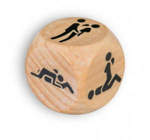 Ξύλινo ζάρι με σεξουαλικές θέσεις